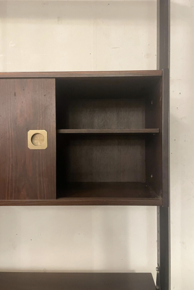 Mid Century Modern Wooden Wall Unit Italy 1960s