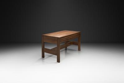 Mid Century Modern Writing Desk with Integrated Drawers Italy 1960s