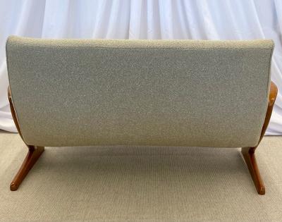 Mid Century Modern Z Sofa Settee by Bengt Ruda Boucle Swedish 1960s