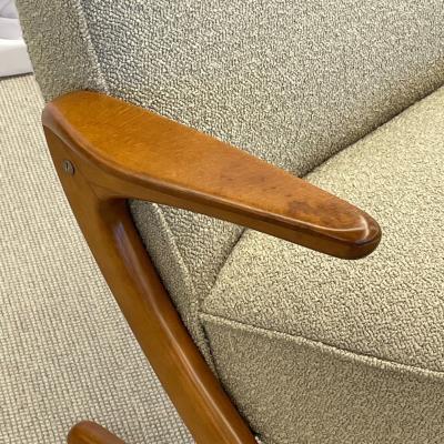Mid Century Modern Z Sofa Settee by Bengt Ruda Boucle Swedish 1960s