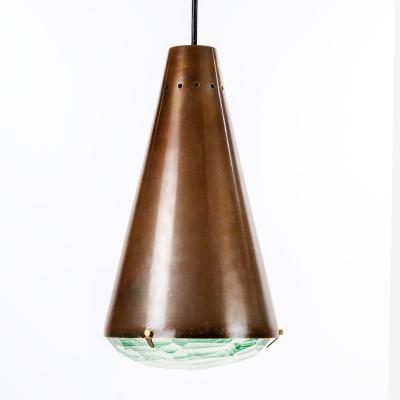 Mid Century Modern bronze pendant by Max Ingrand For Fontana Arte