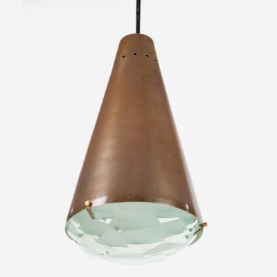 Mid Century Modern bronze pendant by Max Ingrand For Fontana Arte