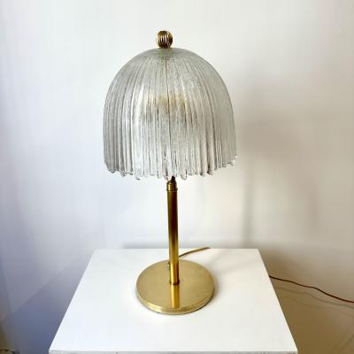 Mid Century Modern table Lamp Attrb Sciolari Venini Murano 1960s 