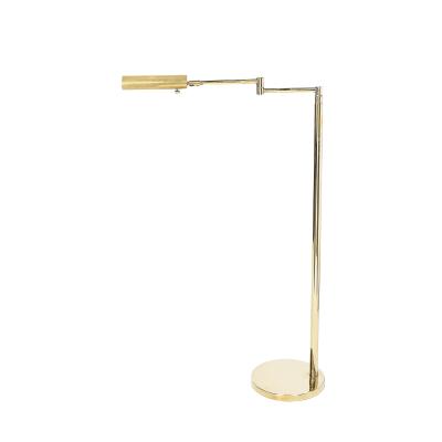 Mid Century Modernist Articulating Floor Lamp in Polished Brass