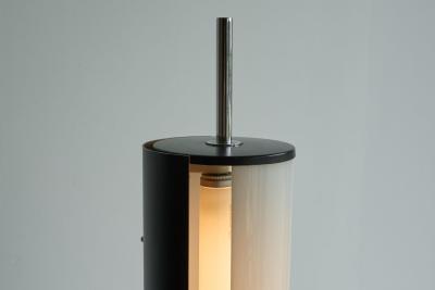Mid Century Modernist Floor Lamp in Metal and Perspex The Netherlands 1960s