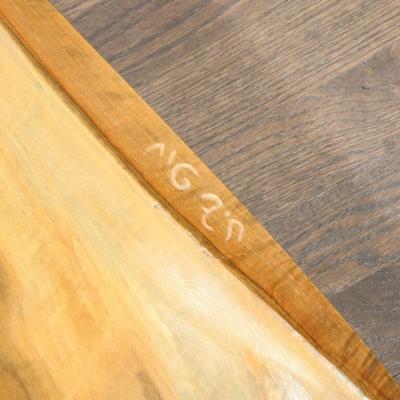 Mid Century Modernist Hand Carved Walnut Oak Dowel Pierced Amorphic Sculpture