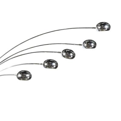 Mid Century Modernist Hydra Articulating Floor Lamp in Chrome and Marble