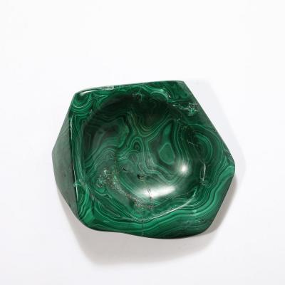 Mid Century Modernist Malachite Bowl Ashtray