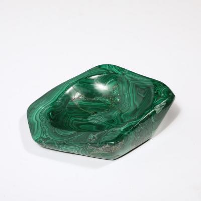 Mid Century Modernist Malachite Bowl Ashtray