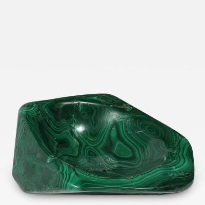 Mid Century Modernist Malachite Bowl Ashtray