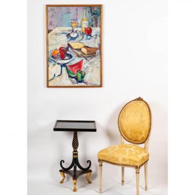 Mid Century Modernist Oil Painting by Albert Martin Goldman