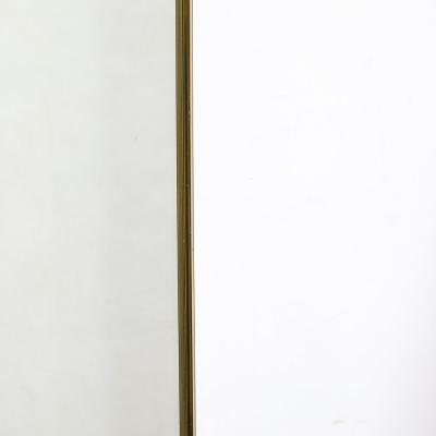 Mid Century Modernist Rectangular Brass Wrapped Mirror