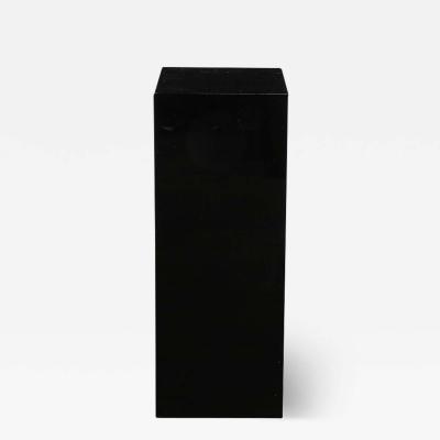 Mid Century Modernist Rectilinear Black Acrylic Pedestal