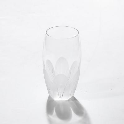 Mid Century Modernist Sevres Primavera Pattern Cut Crystal Glassware Set