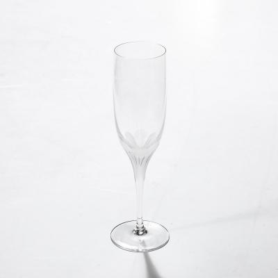 Mid Century Modernist Sevres Primavera Pattern Cut Crystal Glassware Set