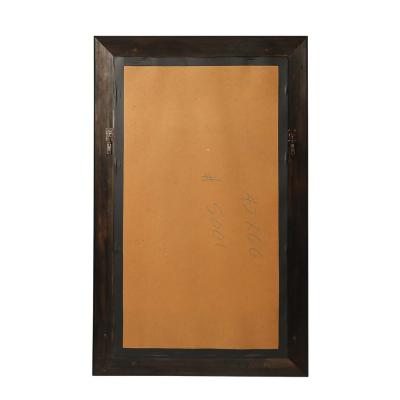 Mid Century Modernist Shadowbox Mirror W Reverse Beveled Detailing