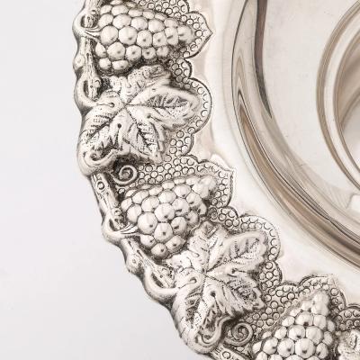 Mid Century Modernist Sterling Silver Grape Vine Motif Mayim Achronim