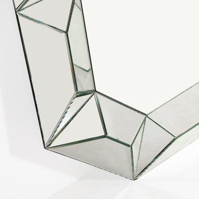 Mid Century Modernist Tessellated Octagonal Shadowbox Mirror