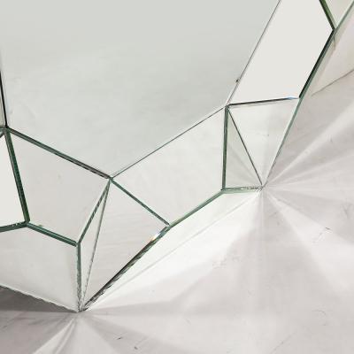 Mid Century Modernist Tessellated Octagonal Shadowbox Mirror