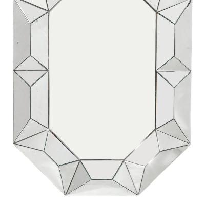 Mid Century Modernist Tessellated Octagonal Shadowbox Mirror