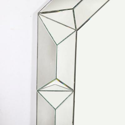 Mid Century Modernist Tessellated Octagonal Shadowbox Mirror