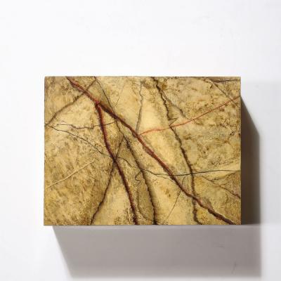 Mid Century Modernist Vellum Hued Textural Box Signed Allessandro 