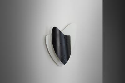 Mid Century Modernist Wall Lamp in Metal The Netherlands 1950s