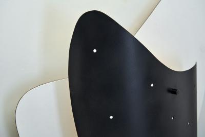 Mid Century Modernist Wall Lamp in Metal The Netherlands 1950s