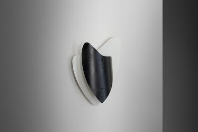 Mid Century Modernist Wall Lamp in Metal The Netherlands 1950s