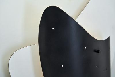 Mid Century Modernist Wall Lamp in Metal The Netherlands 1950s