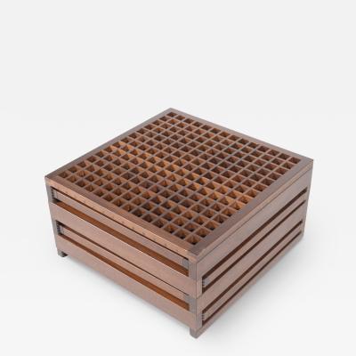 Mid Century Modulable Wooden Coffee Table model Hexa by Bernard Vuanersson