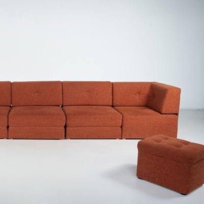 Mid Century Modular Sofa Original Upholstery 1960s