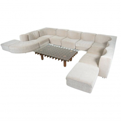 Mid Century Modular Sofa model 9000 by Tito Agnoli for Arflex Italy 1970s