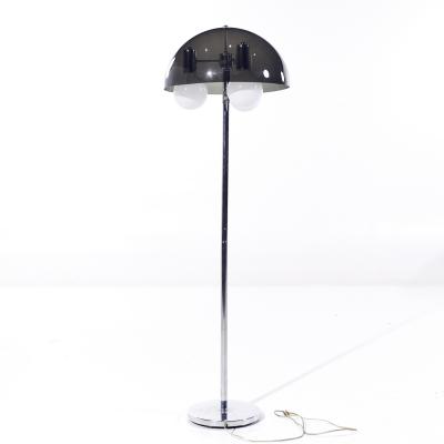 Mid Century Mushroom Chrome Floor Lamp