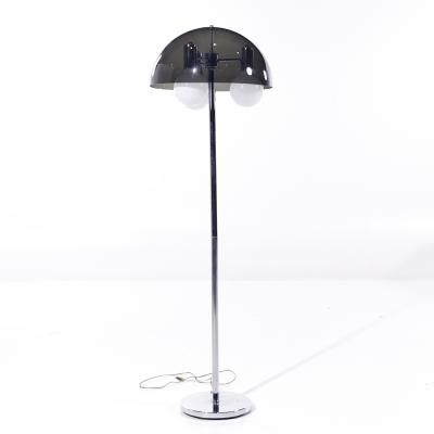 Mid Century Mushroom Chrome Floor Lamp