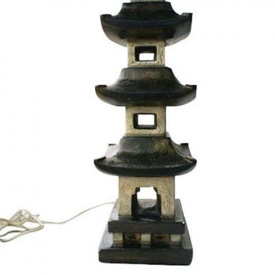 Mid Century Pagoda Lamp