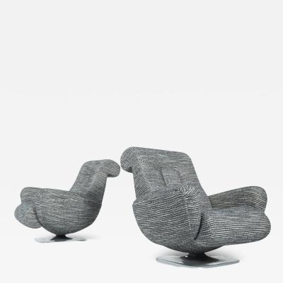 Mid Century Pair of Armchairs 1960s