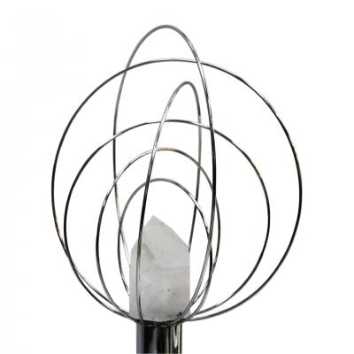 Mid Century Pair of Lamps Mod Barnaba Designed by Angelo Brotto Italy 70s