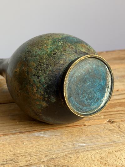 Mid Century Patinated Copper Vase