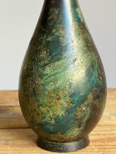 Mid Century Patinated Copper Vase