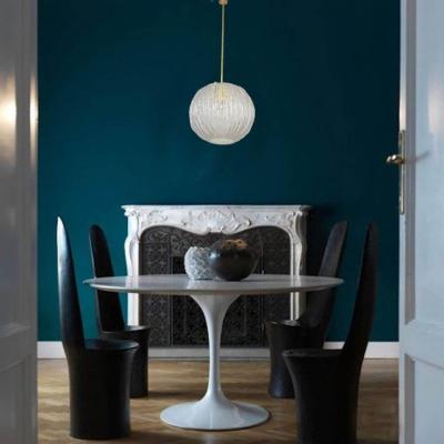 Mid Century Pendant Frosted Murano Glass by Angelo Brotto