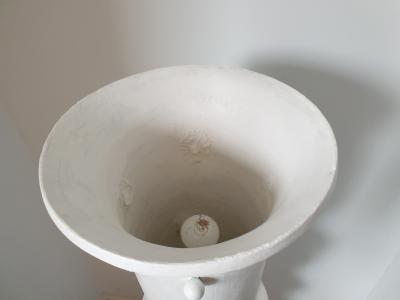 Mid Century Plaster column with uplighter France 