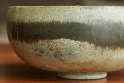Mid Century Pottery Bowl with Incised Decoration