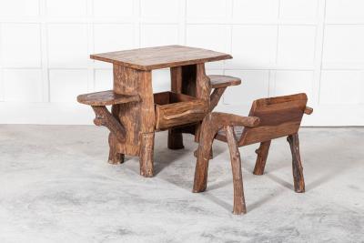 Mid Century Provincial French Fruitwood Side Table