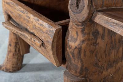 Mid Century Provincial French Fruitwood Side Table