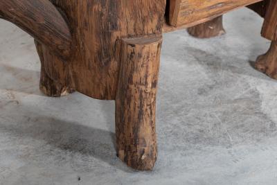 Mid Century Provincial French Fruitwood Side Table