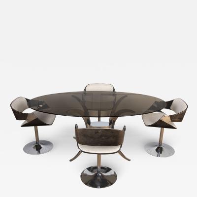 Mid Century Roche Bobois Table and Four Chairs