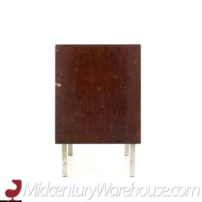 Mid Century Rosewood and Chrome Danish Dresser Chest of Drawers