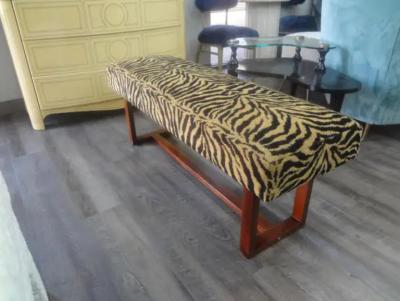 Mid Century Scandinavian Modern Teak Bench