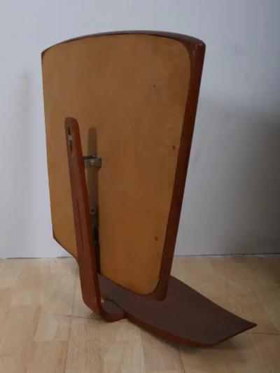 Mid Century Scandinavian Teak wall mirror with shelf c1960